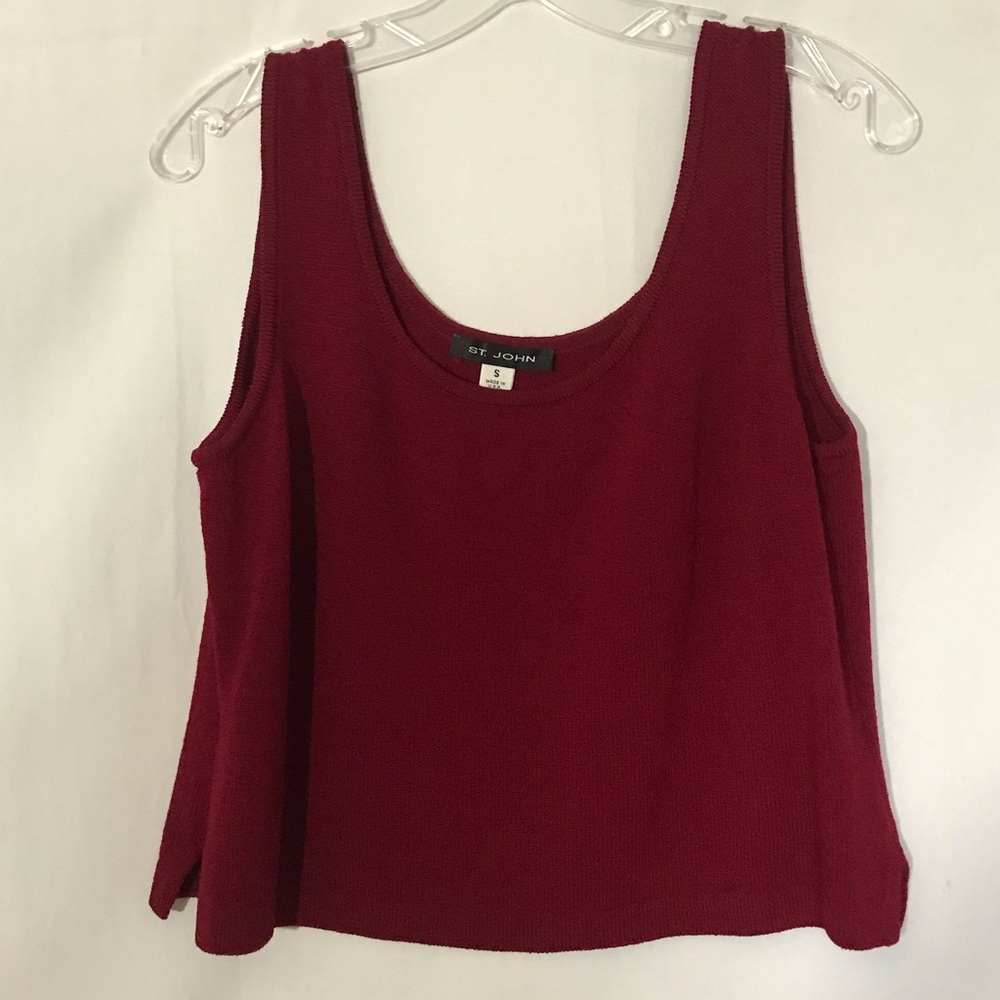 St John Knit Sleeveless Tank Top